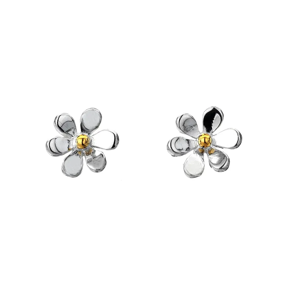 Silver Origins Summer Daisy Stud Earrings