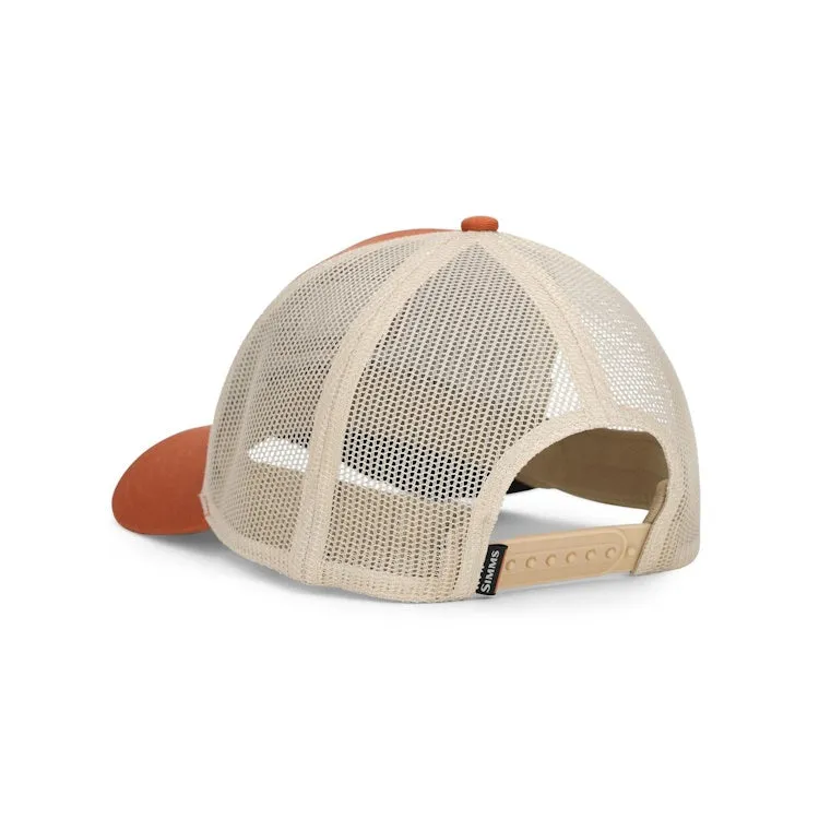 Simms Double Haul Icon Trucker Cap - Simms Orange