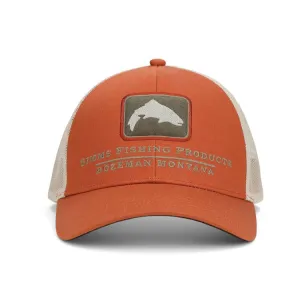 Simms Double Haul Icon Trucker Cap - Simms Orange