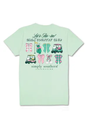Simply Southern Plus Size Golf Country T-Shirt for Women in Mint | EXT-SS-GOLF-MINT