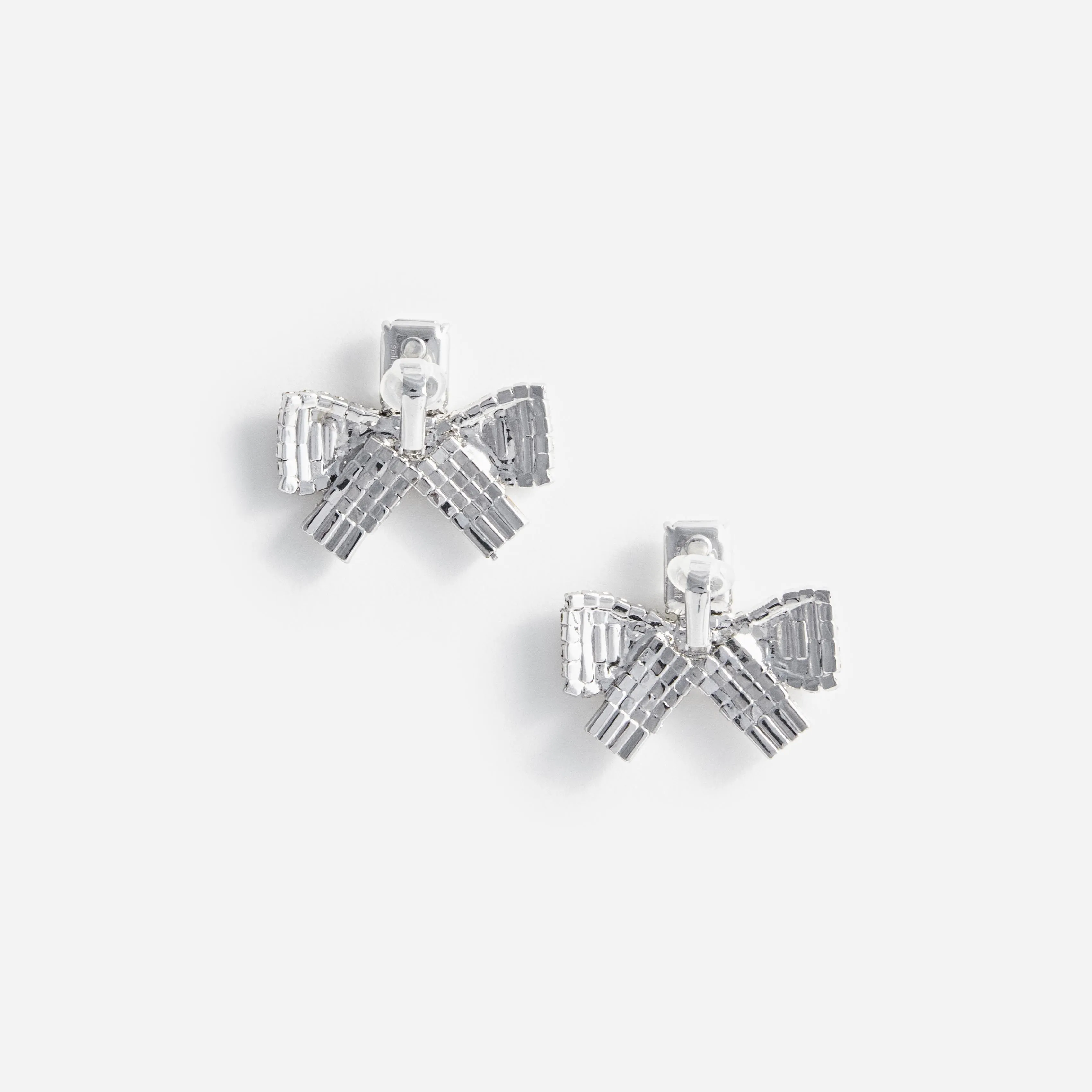 Small Crystal Bow Earrings Self Portrait