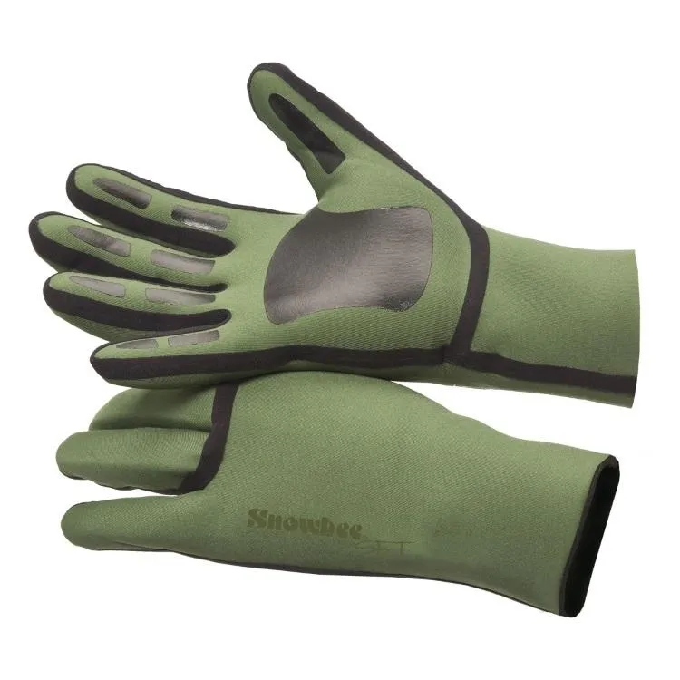 Snowbee SFT Neoprene Gloves - Pine Green
