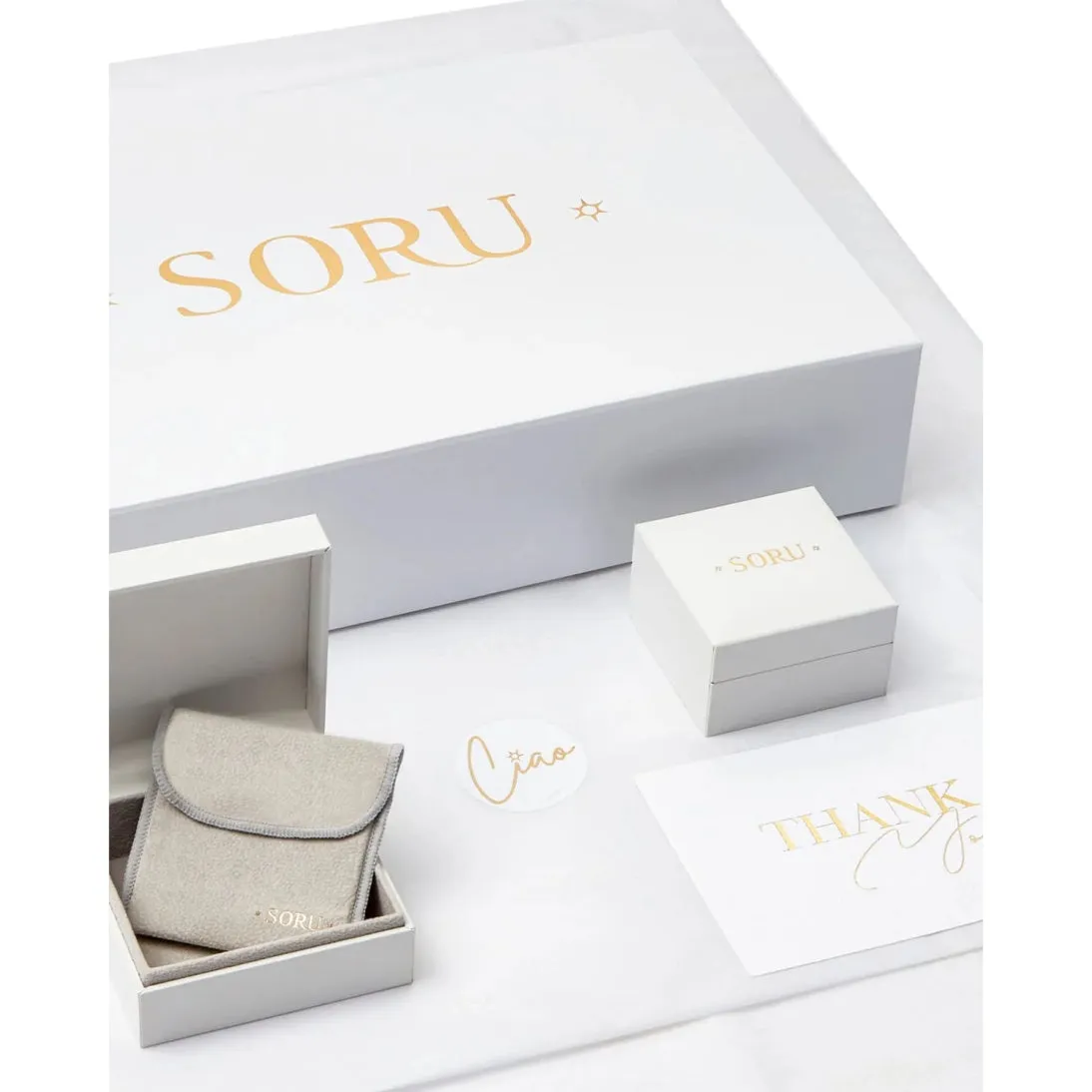 Soru Hand Made Rhodium Plated Solid Silver Mini Pearls and Crystals Silver Crystal Ring