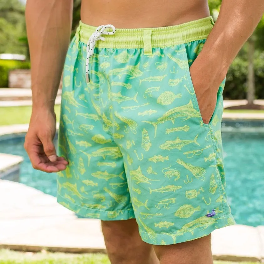 Southern Marsh 21 Dockside Swim Trunk - Offshore