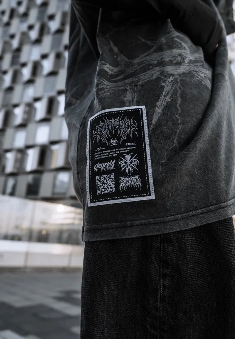 Stay Cold Apparel - Blackthorn Oversized Acid Washed Black - T-Shirt