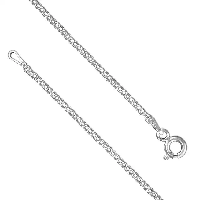 Sterling Silver Flowers Oval Locket and Chain