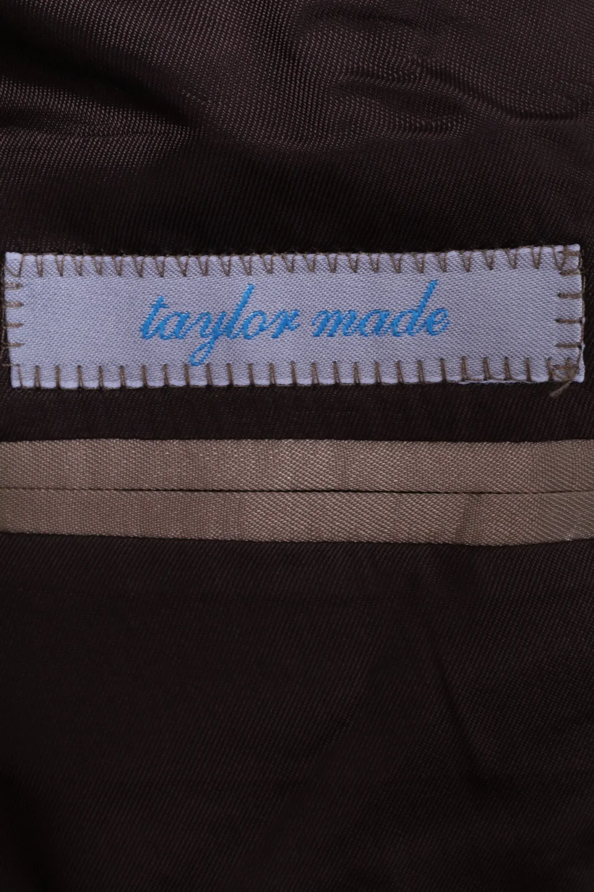 Stuvard - Mooise Angelico Men 40 Blazer Brown Vintage Super 100 Striped Italy Jacket