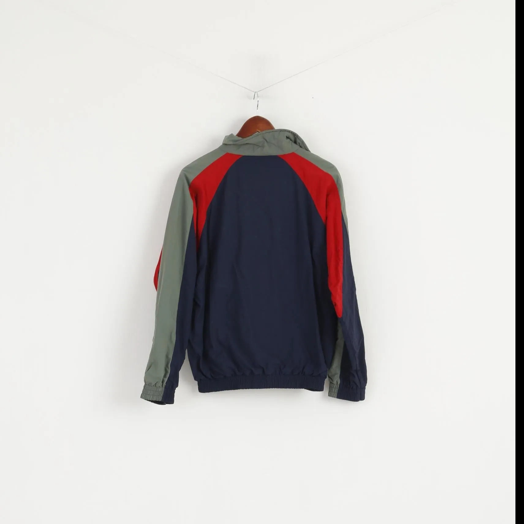 Tactel Men S Jacket Navy Green Nylon Waterproof Retro Full Zipper Sport Top