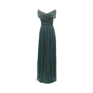 Talbot Runhof Women's Emerald Green Long Dress