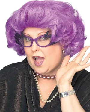 The Dame Short Purple Wig