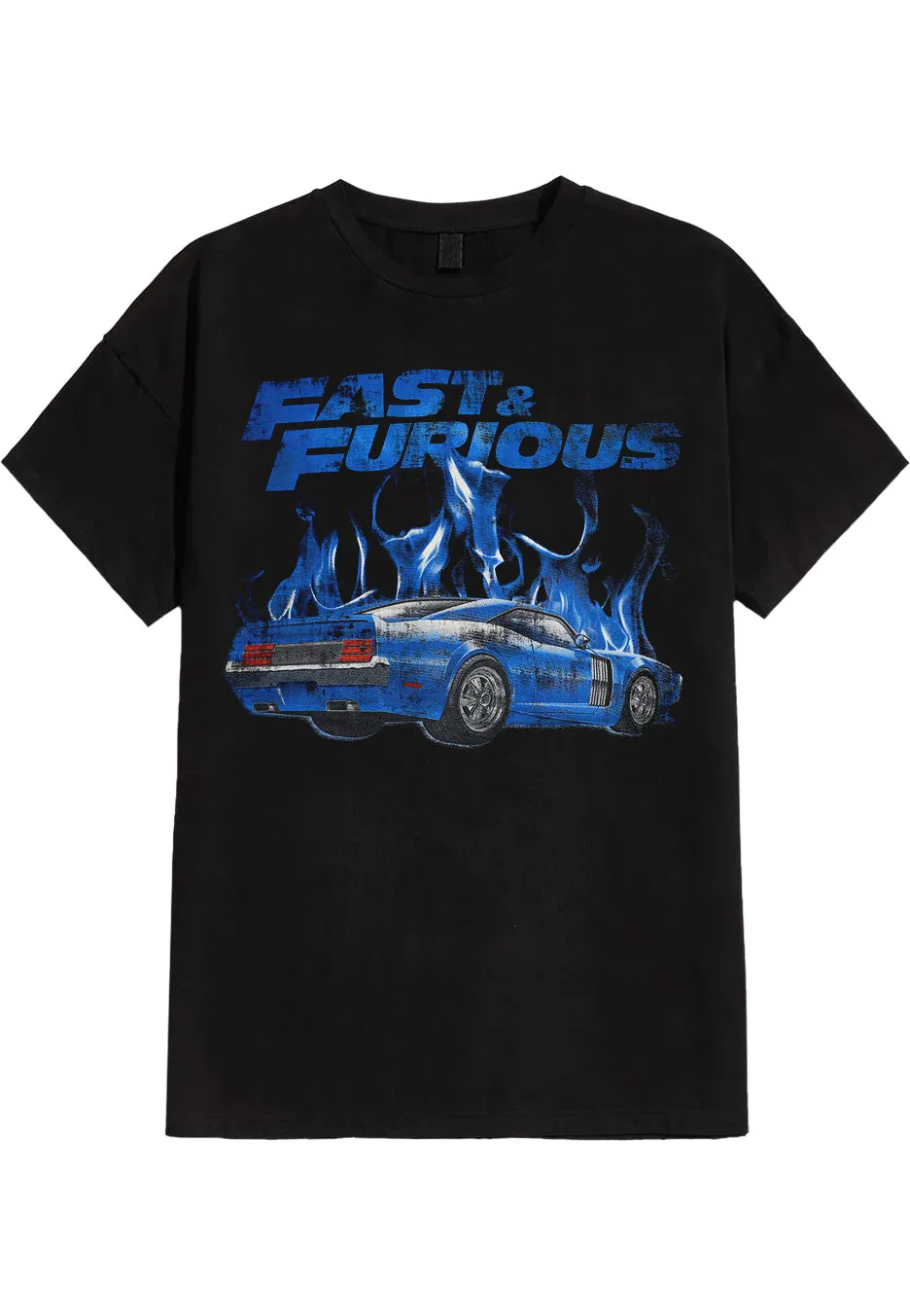 The Fast And The Furious - Blue Flames - T-Shirt