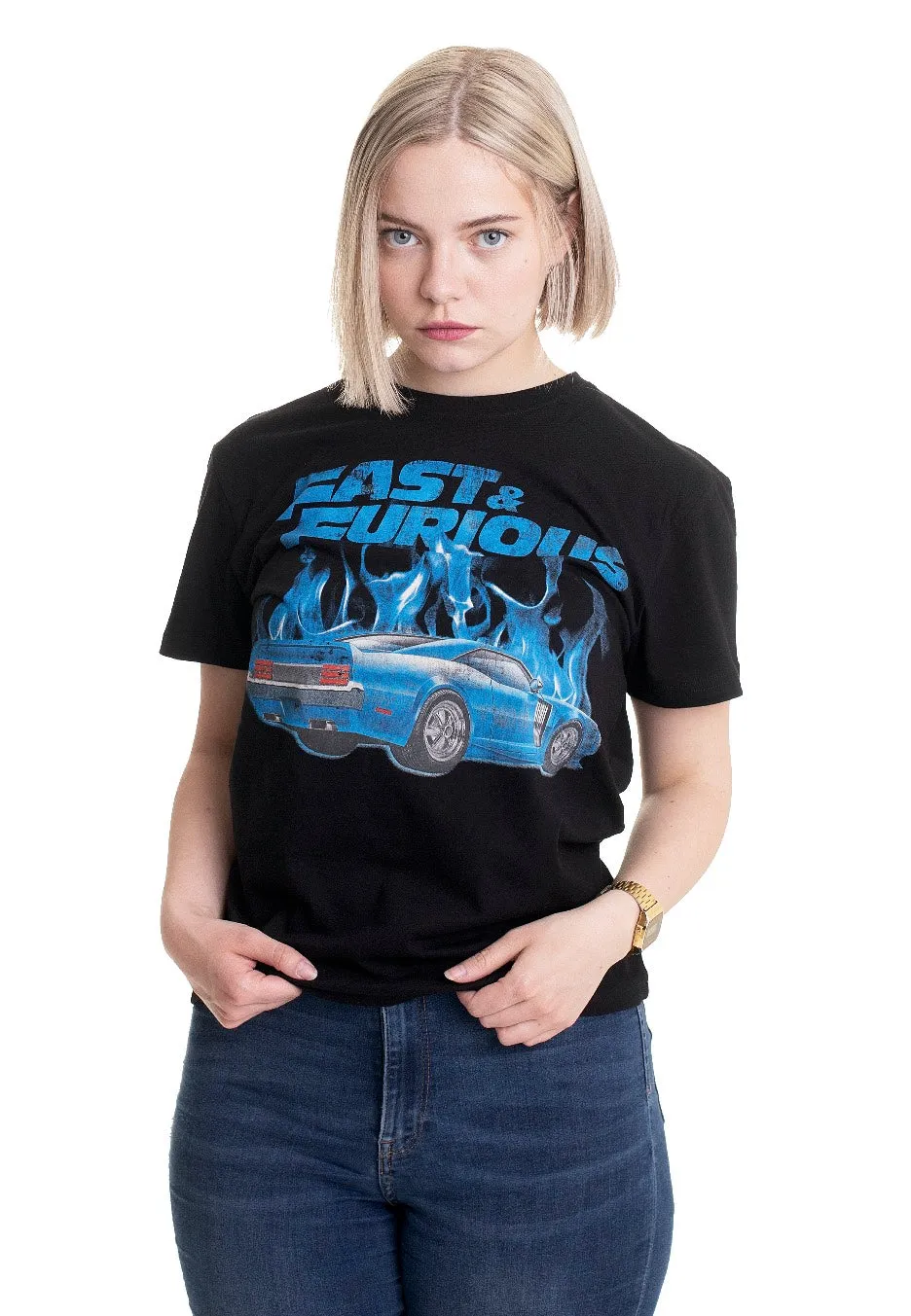 The Fast And The Furious - Blue Flames - T-Shirt