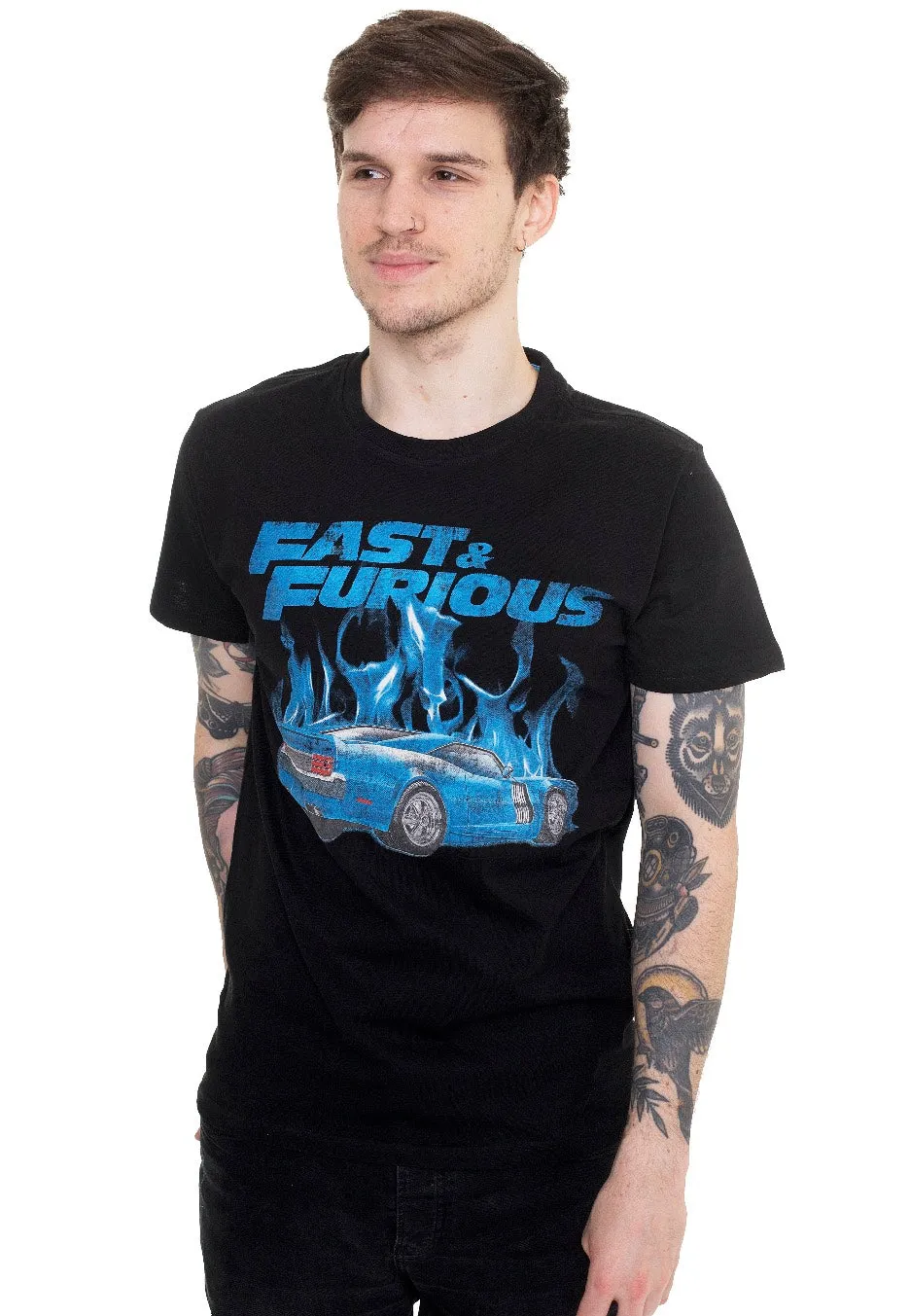 The Fast And The Furious - Blue Flames - T-Shirt