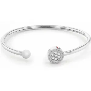 Tommy Hilfiger Stainless Steel Crystal Set Ladies Bangle 2780570