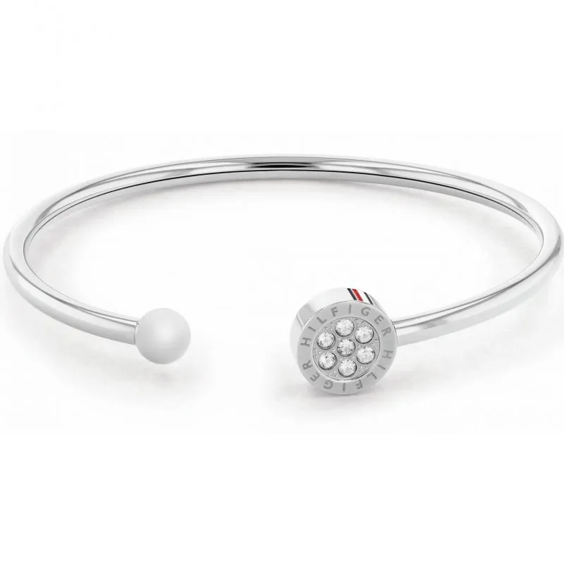 Tommy Hilfiger Stainless Steel Crystal Set Ladies Bangle 2780570
