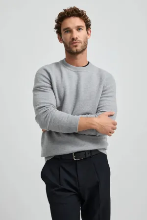 Toorallie Boiled Knit Crew Mid Grey