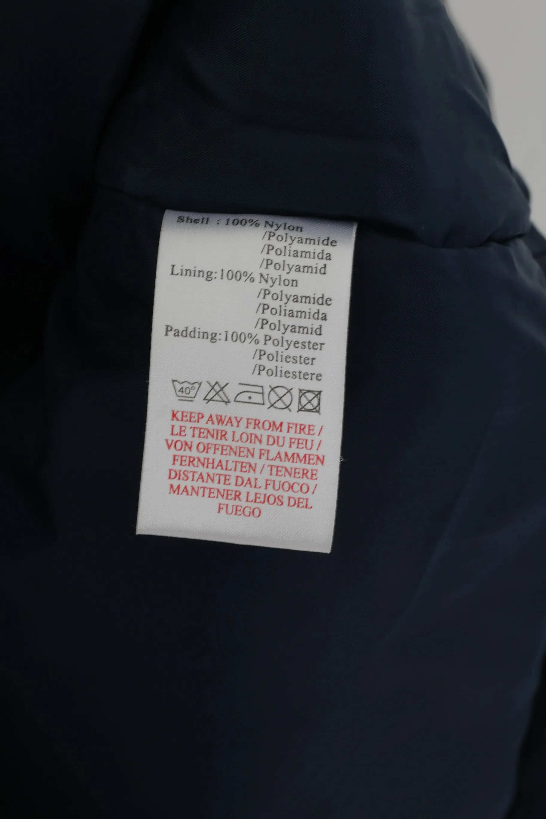 Umbro Men S Jacket Blue Vintage Nylon Waterproof Lightly Padded Hidden Hood Top