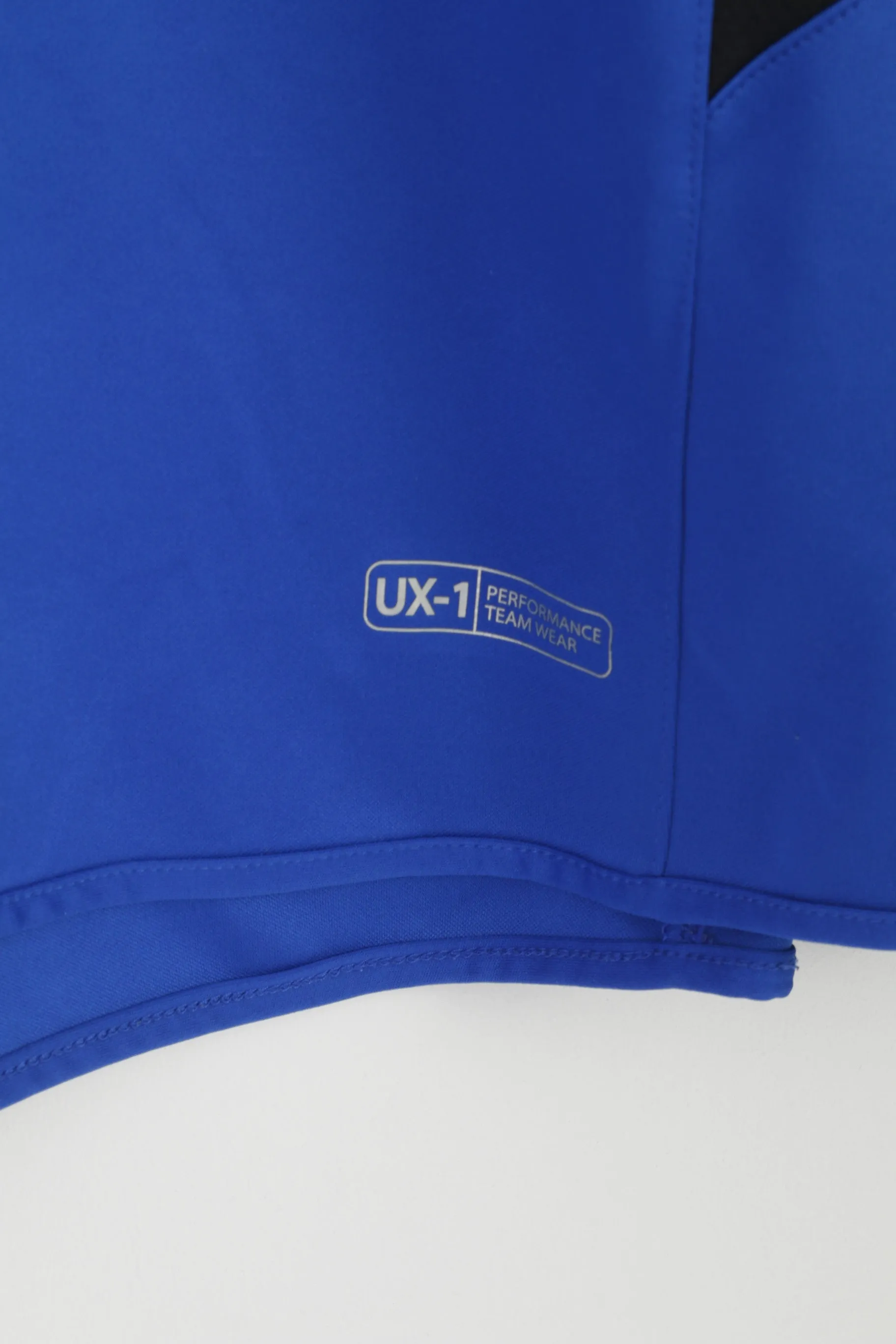Umbro Men XL Shirt Blue Performance Teamwear UX-1 Vapa Tech Zip Neck Top