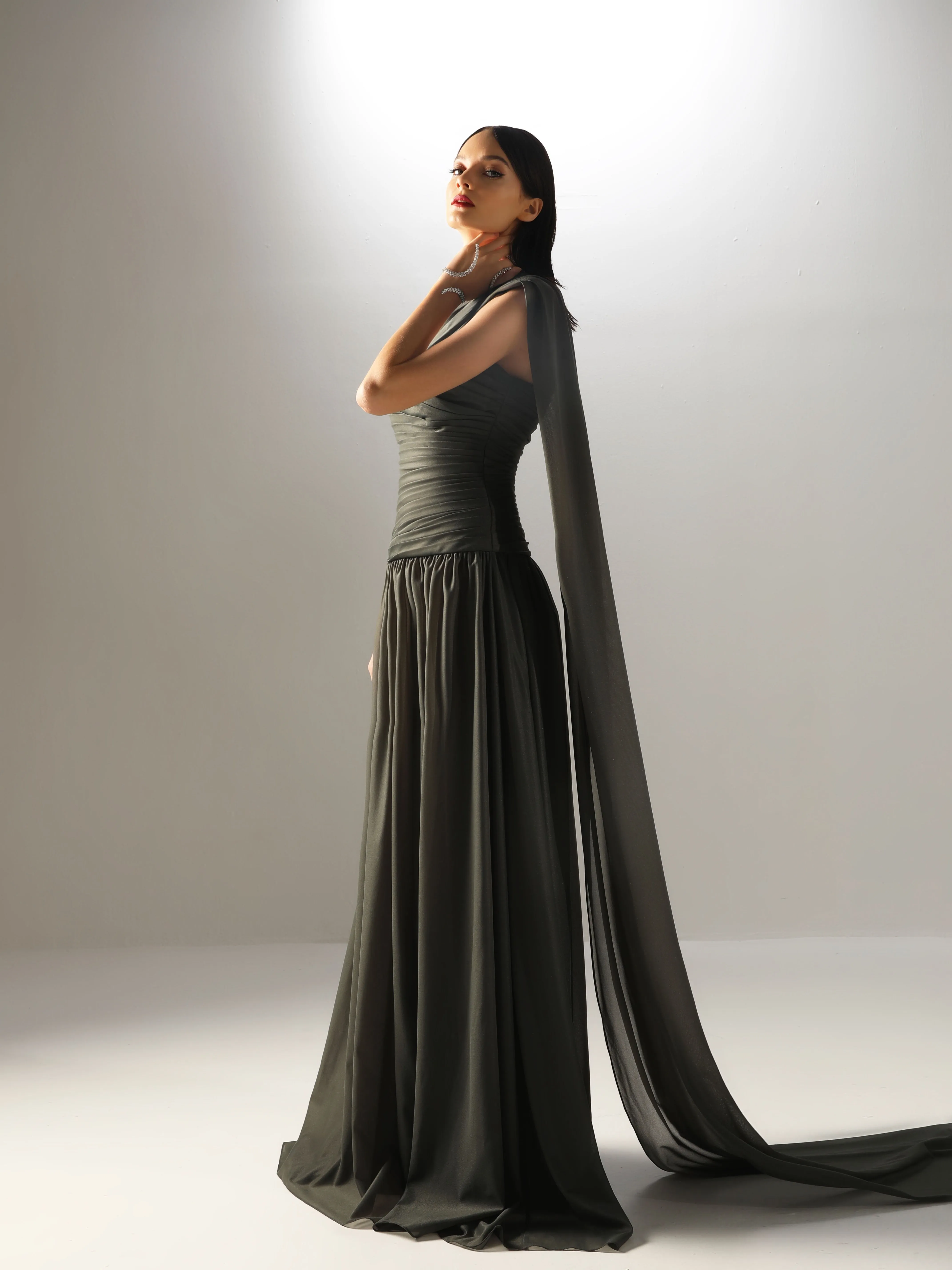 Velvety Couture Women's OULA Dark Forest Dress
