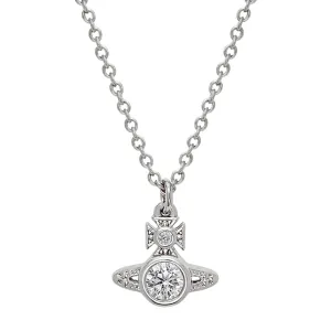 Vivienne Westwood Platinum/White London Orb Pendent