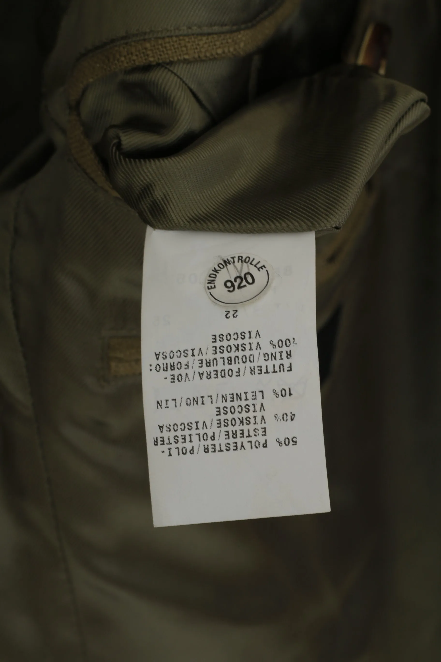 Walbusch Men 25 40 Blazer Green Linen Blend Tyrol Trachten Single Breasted Jacket