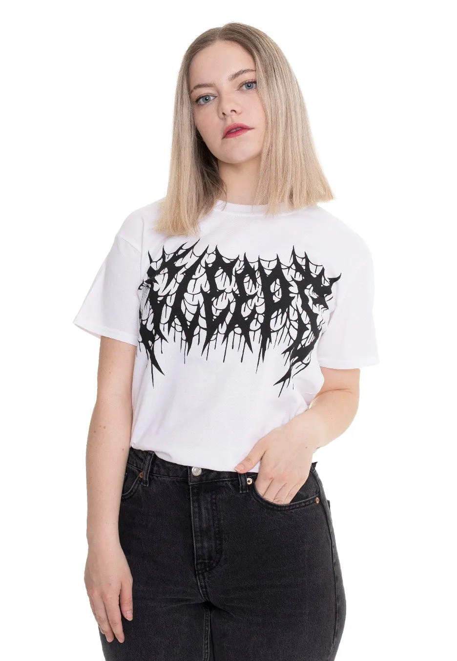 While She Sleeps - Web White - T-Shirt