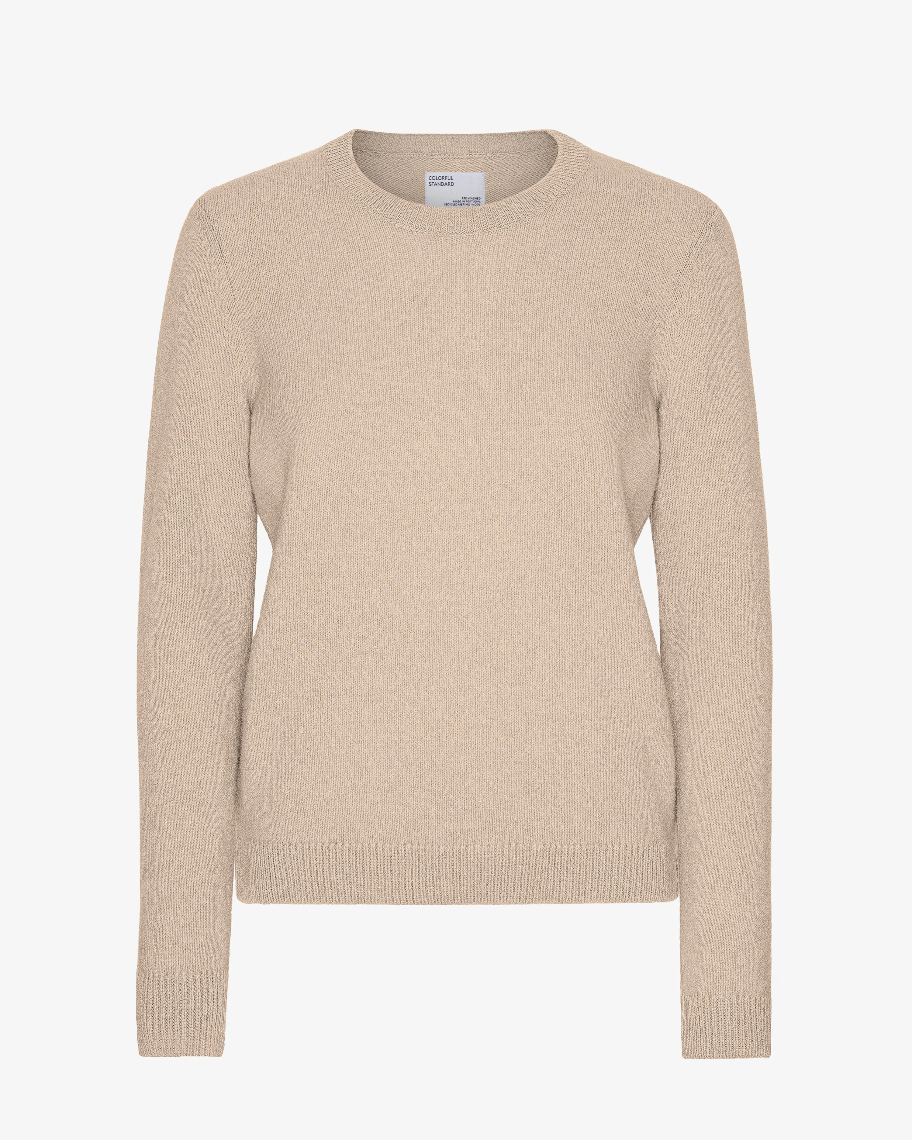 Women Classic Merino Wool Crew - Ivory White