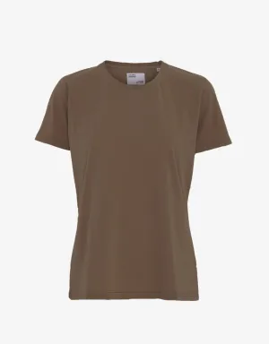 Women Light Organic Tee - Cedar Brown