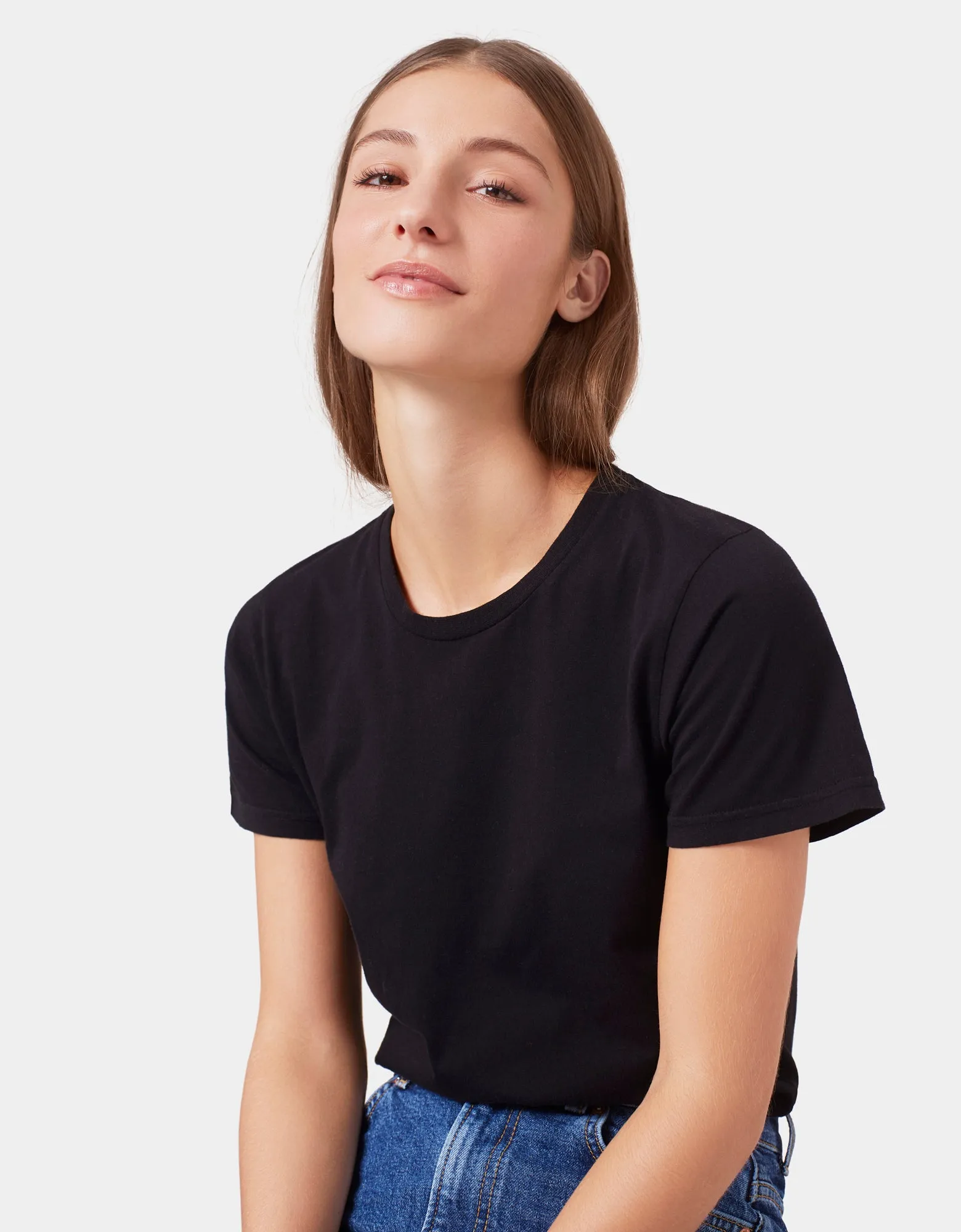 Women Light Organic Tee - Limestone Grey