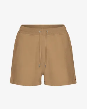 Women Organic Sweatshorts - Sahara Camel