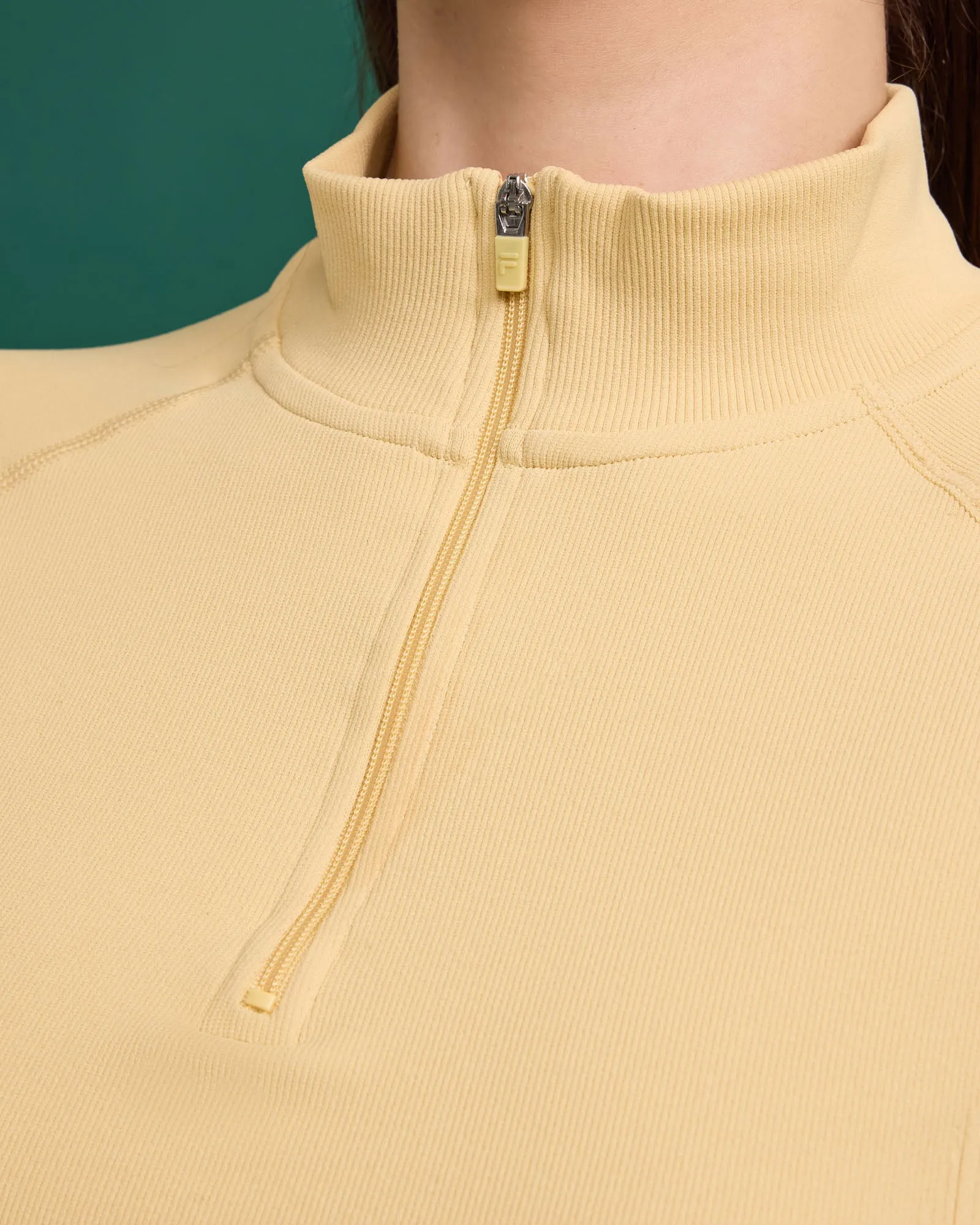 Women's Break Point Seamless Qtr Zip -FILA