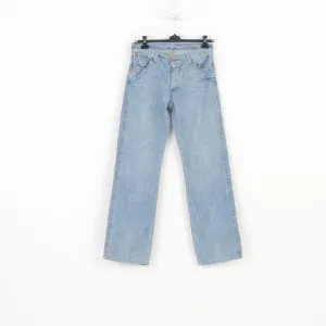 Wrangler Men 31 Trousers Denim Blue Jeans Cotton Vintage Pants