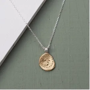 Zoe Morton Sunshine Pendant Necklace in Gold with Silver Chain