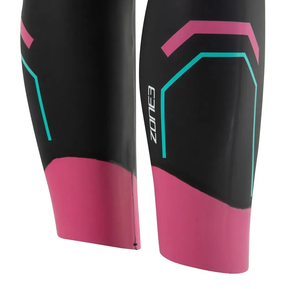 Zone 3 Agile Women's Wetsuit (Black/Pink/Turquoise)